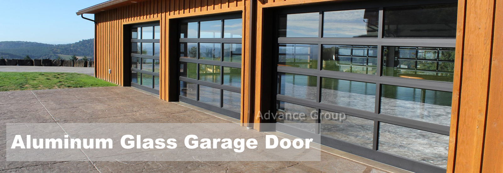 aluminum glass garage door