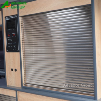 Motorized Stainless Steel Roller Shutter Door