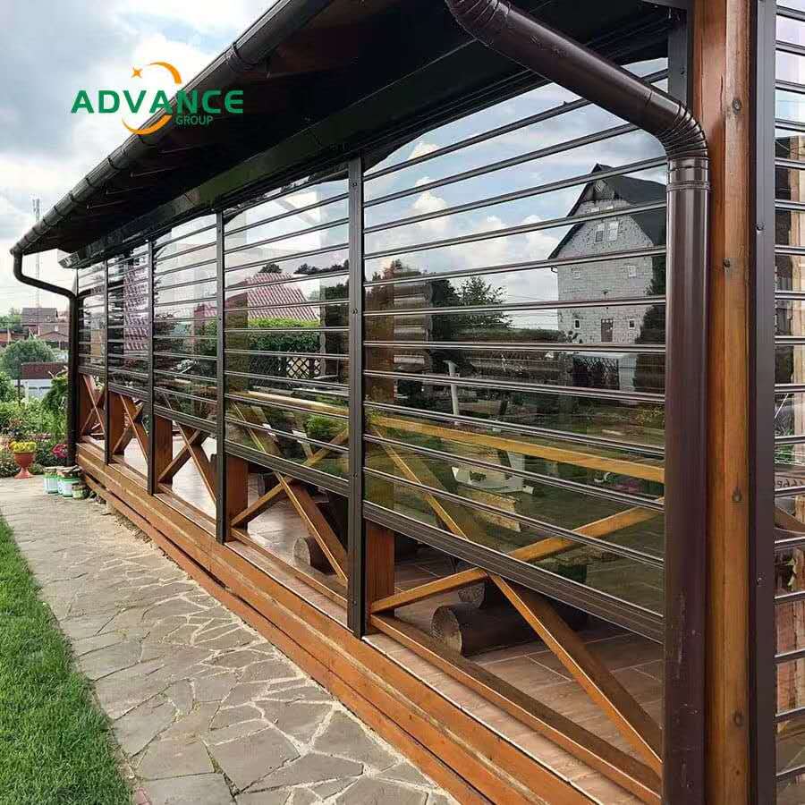 Transparent roll up door