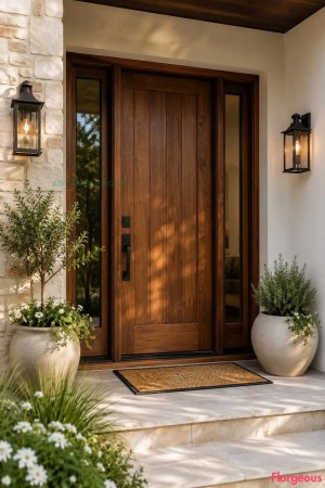 Solid Wood Entrance Door 2