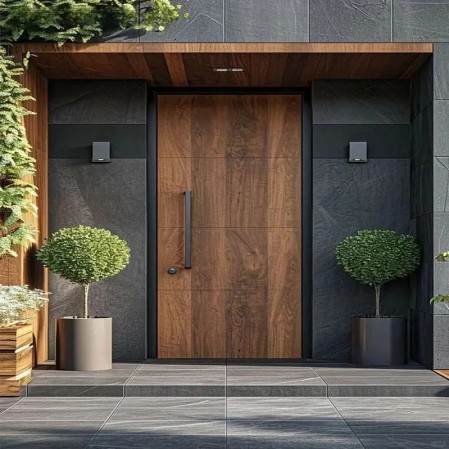 Solid Wood Entrance Door 4
