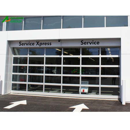 Aluminum Framed&Tempered Glass Overhead Garage Door for Villa & Commercial Use 4
