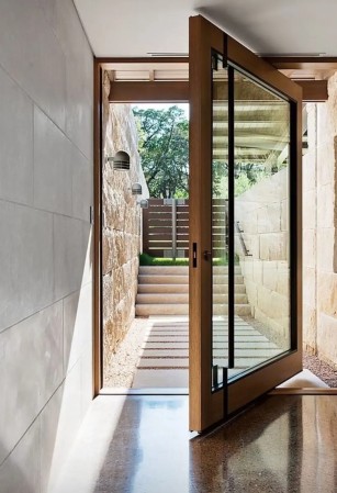 Glass Povot Entrance Door 1