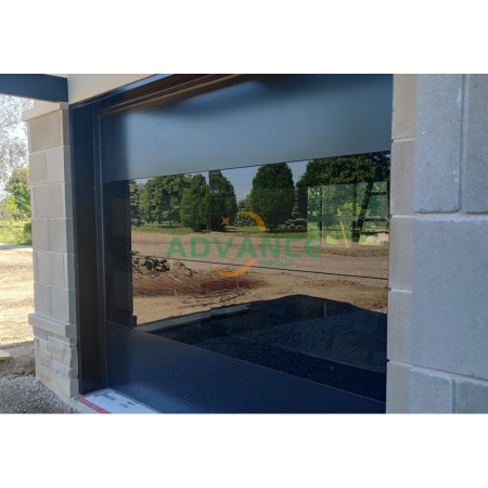 Frameless Solid Aluminum Panel Sectional Overhead Garage Door, Hidden Aluminum Structure for Modern 2