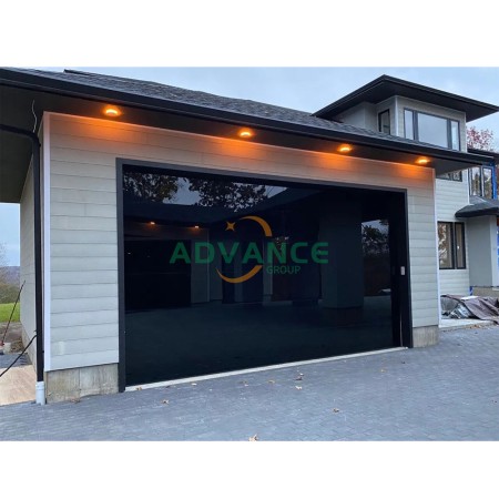 Frameless Solid Aluminum Panel Sectional Overhead Garage Door, Hidden Aluminum Structure for Modern 5